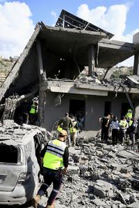 LIBANO-SAKSAKIYEH-ATAQUES AEREOS ISRAELIES-SECUELAS