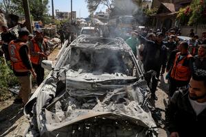 MEDIO ORIENTE-CIUDAD DE GAZA-ATAQUE AEREO