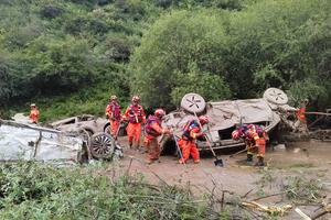 CHINA-GANSU-WEIYUAN-INUNDACION REPENTINA