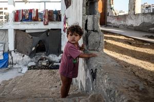 MEDIO ORIENTE-CIUDAD DE GAZA-PERSONAS DESPLAZADAS