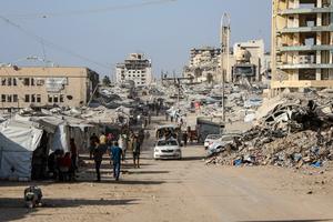 MEDIO ORIENTE-CIUDAD DE GAZA-PERSONAS DESPLAZADAS