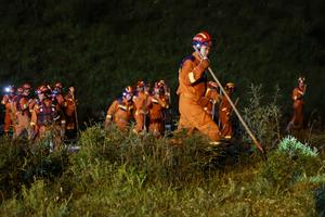 CHINA-GANSU-WEIYUAN-INUNDACION REPENTINA