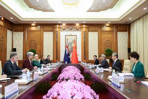 CHINA-BEIJING-WANG YI-MINISTRA DE RELACIONES EXTERIORES AUSTRALIANA-DIALOGO