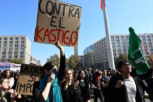 CHILE-SANTIAGO-MANIFESTACION