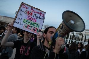 ISRAEL-TEL AVIV-PROTESTA CONTRA LA GUERRA
