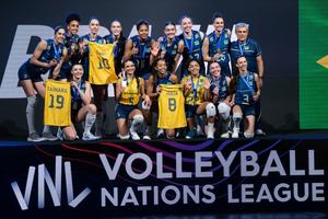 CHINA-MACAO-VOLEIBOL-FINALES DE LA LIGA DE NACIONES 2026-TURQUIA VS BRASIL