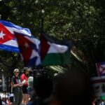 MEXICO-CIUDAD DE MEXICO-EEUU-CUBA-BLOQUEO-PROTESTA
