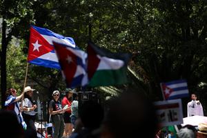 MEXICO-CIUDAD DE MEXICO-EEUU-CUBA-BLOQUEO-PROTESTA