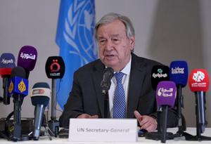 SIRIA-DAMASCO-SECRETARIO GENERAL DE LA ONU-VISITA