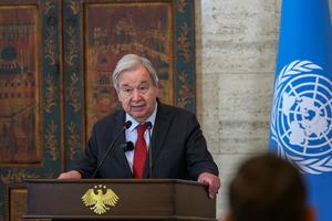 SIRIA-DAMASCO-SECRETARIO GENERAL DE LA ONU-VISITA