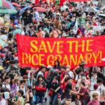 FILIPINAS-CIUDAD QUEZON-DISCURSO SOBRE EL ESTADO DE LA NACION-PROTESTA