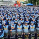 FILIPINAS-CIUDAD QUEZON-DISCURSO SOBRE EL ESTADO DE LA NACION-PROTESTA