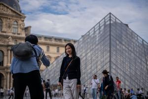 FRANCIA-PARIS-VACACIONES POR EL DIA NACIONAL DE CHINA-TURISTAS CHINOS