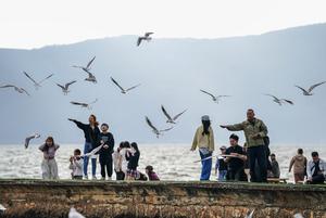 CHINA-YUNNAN-KUNMING-LAGO DIANCHI-TURISMO