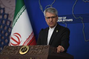 IRAN-TEHERAN-MINISTERIO DE ASUNTOS EXTERIORES-CONFERENCIA DE PRENSA