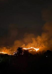 CHINA-HONG KONG-INCENDIO EN UNA LADERA