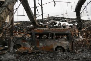 IRAN-TEHERAN-CENTRO DE SERVICIO AUTOMOTRIZ-ATAQUE CON MISILES