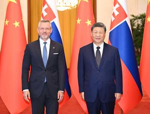 CHINA-BEIJING-XI JINPING-PRESIDENTE ESLOVACO-CONVERSACIONES