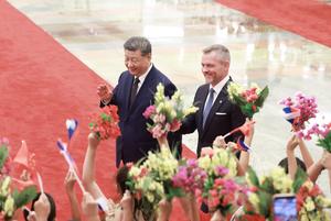 CHINA-BEIJING-XI JINPING-PRESIDENTE ESLOVACO-CONVERSACIONES