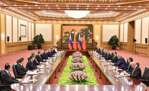 CHINA-BEIJING-XI JINPING-PRESIDENTE ESLOVACO-CONVERSACIONES