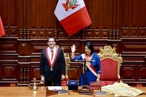 PERU-LIMA-FUJIMORI-JURAMENTACION