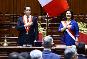 PERU-LIMA-FUJIMORI-JURAMENTACION