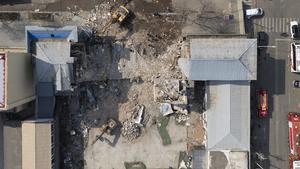 CHINA-HEILONGJIANG-HAILIN-DERRUMBE DE EDIFICIO