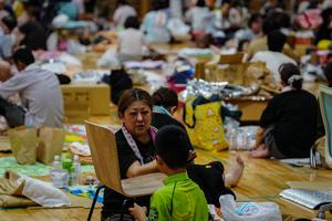 JAPON-KUMAMOTO-TERREMOTO-REFUGIO TEMPORAL