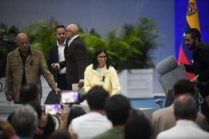 VENEZUELA-CARACAS-TERREMOTOS-DELCY RODRIGUEZ