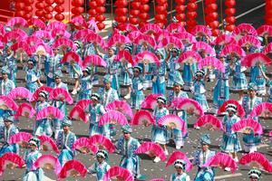 CHINA-GUIZHOU-QIANNAN-70 ANIVERSARIO-DESFILE