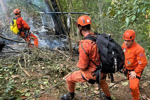 BRASIL-RIO DE JANEIRO-HELICOPTERO-ACCIDENTE