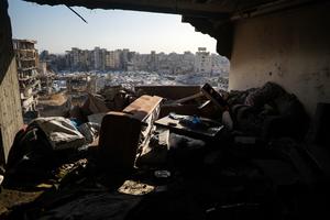 MEDIO ORIENTE-CIUDAD DE GAZA-ATAQUE AEREO ISRAELI-DAÑOS