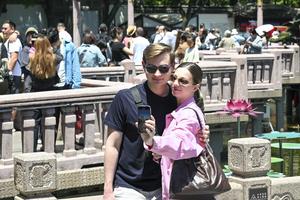 CHINA-SHANGHAI-TURISTAS EXTRANJEROS