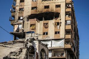 MEDIO ORIENTE-CIUDAD DE GAZA-ATAQUE AEREO ISRAELI-DAÑOS