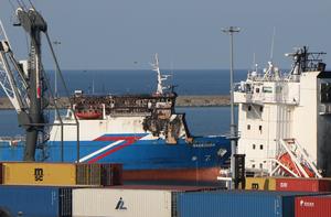 TURQUIA-SAMSUN-BUQUE CARGUERO-ATAQUE EN EL MAR NEGRO-PUERTO