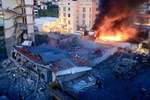 LIBANO-SIDON-ATAQUES AEREOS ISRAELIES-SECUELAS