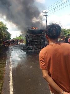 INDONESIA-SUMATRA DEL SUR-ACCIDENTE DE AUTOBUS-NUMERO DE MUERTOS