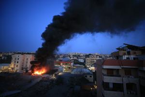 LIBANO-SIDON-ATAQUES AEREOS ISRAELIES-SECUELAS