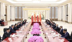 CHINA-BEIJING-LI QIANG-PRIMER MINISTRO QATARI-REUNION
