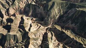 CHINA-GANSU-CAÑON SHILAQUAN-VISTA AEREA