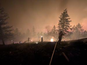 CANADA-COLUMBIA BRITANICA-INCENDIO FORESTAL