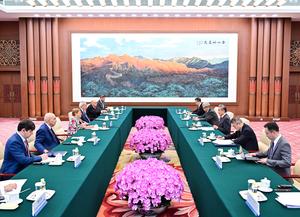 CHINA-BEIJING-WANG YI-CANDIDATA AL CARGO DE PROXIMO SECRETARIO GENERAL DE LA ONU-REUNION