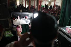 CHINA-ZHEJIANG-PRESENTACION DE OPERA