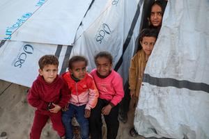 MEDIO ORIENTE-CIUDAD DE GAZA-NIÑOS DESPLAZADOS