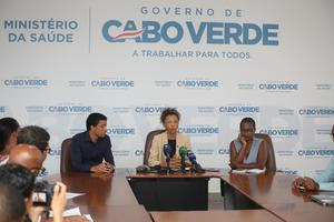 CABO VERDE-PRAIA-CRUCERO HOLANDES-CONFERENCIA DE PRENSA