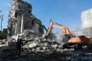 UCRANIA-KIEV-ATAQUE CON MISILES-SECUELA