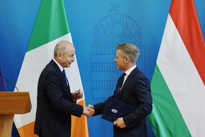 HUNGRIA-BUDAPEST-PRIMER MINISTRO HUNGARO-TAOISEACH DE IRLANDA-REUNION