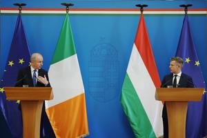 HUNGRIA-BUDAPEST-PRIMER MINISTRO HUNGARO-TAOISEACH DE IRLANDA-REUNION