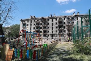 UCRANIA-KIEV-ATAQUE CON MISILES-SECUELA