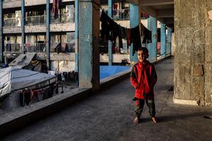 MEDIO ORIENTE-CIUDAD DE GAZA-NIÑOS DESPLAZADOS